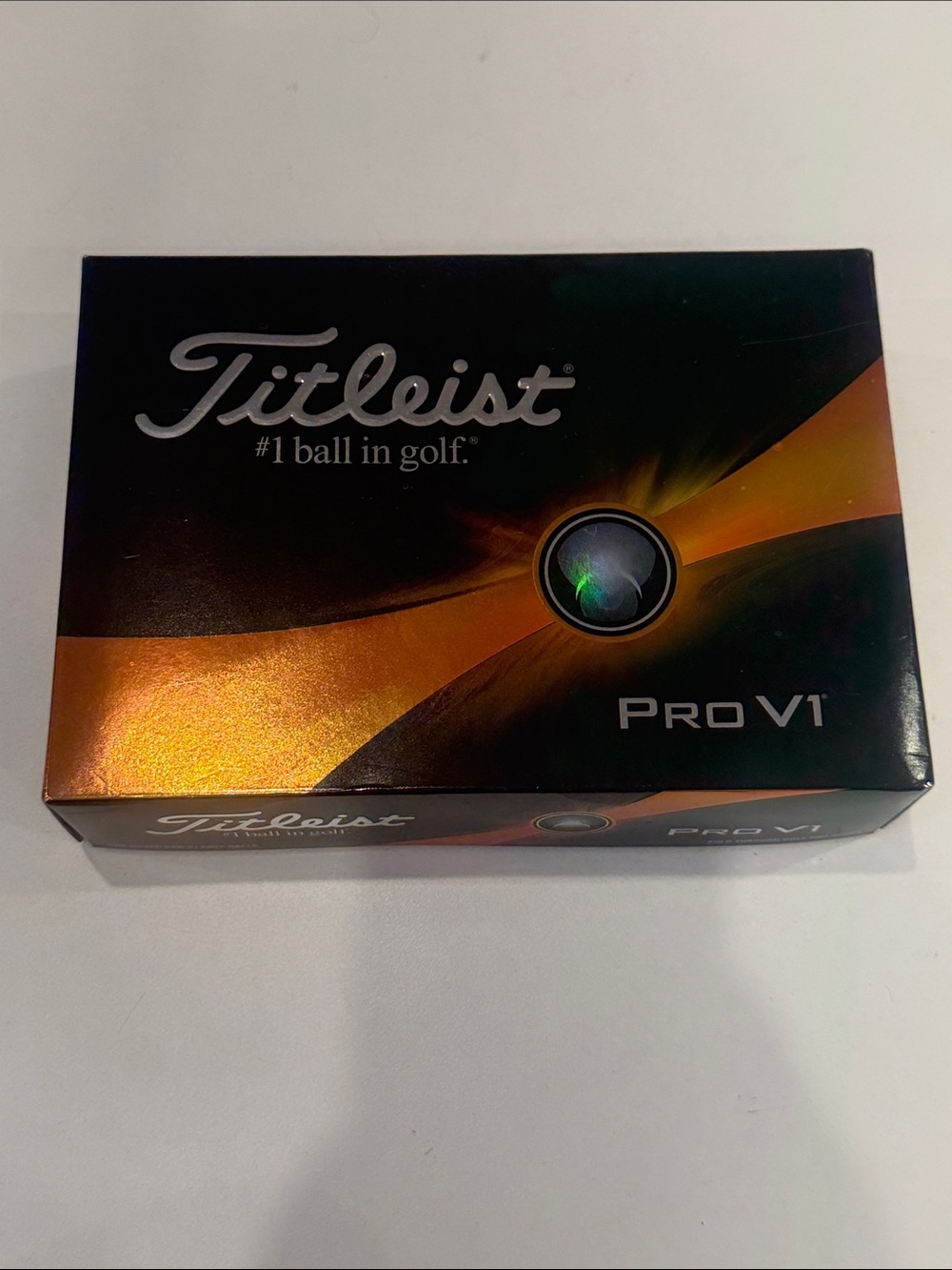 Titleist Pro V1 Golf Ball Box - Black and Orange